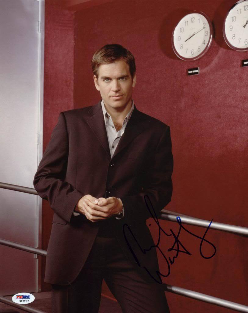 Michael Weatherly NCIS Signed Authentic 11X14 Photo Poster painting PSA/DNA #Q85522