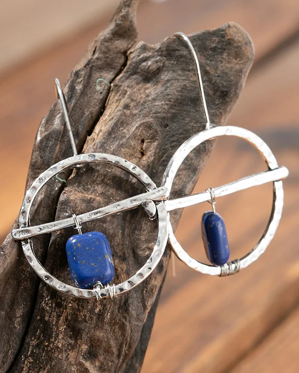Large Silver Hoop Earrings