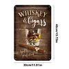 Whiskey Cigars - Vintage Metal Signs(12*16Inch) - Bar