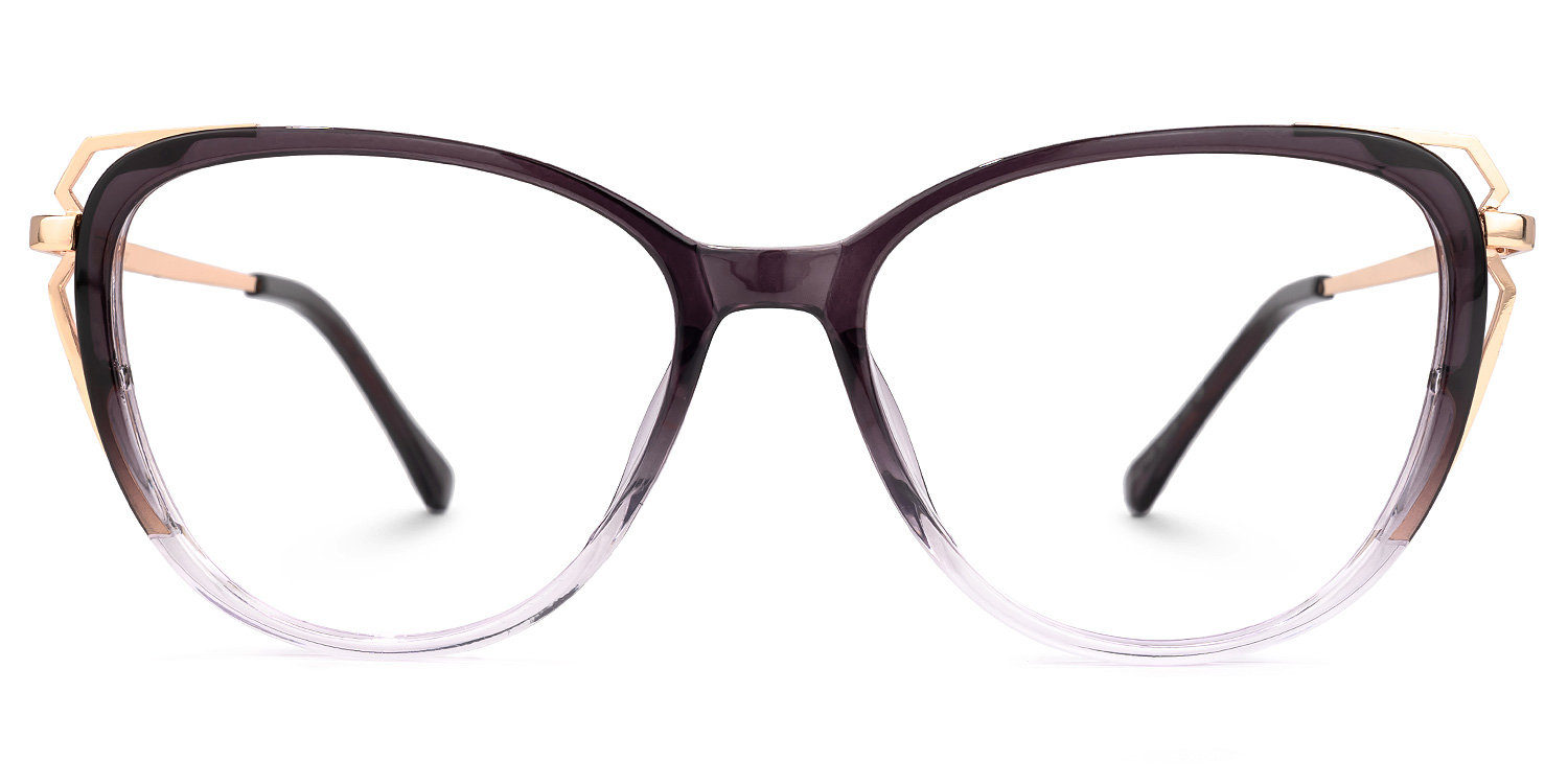 Constance Dunkellila Cateye Brille Dunkellila