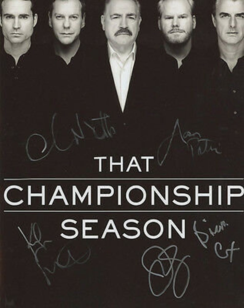 That championship season signed 11x14 Photo Poster painting kiefer sutherland jason patric + 3