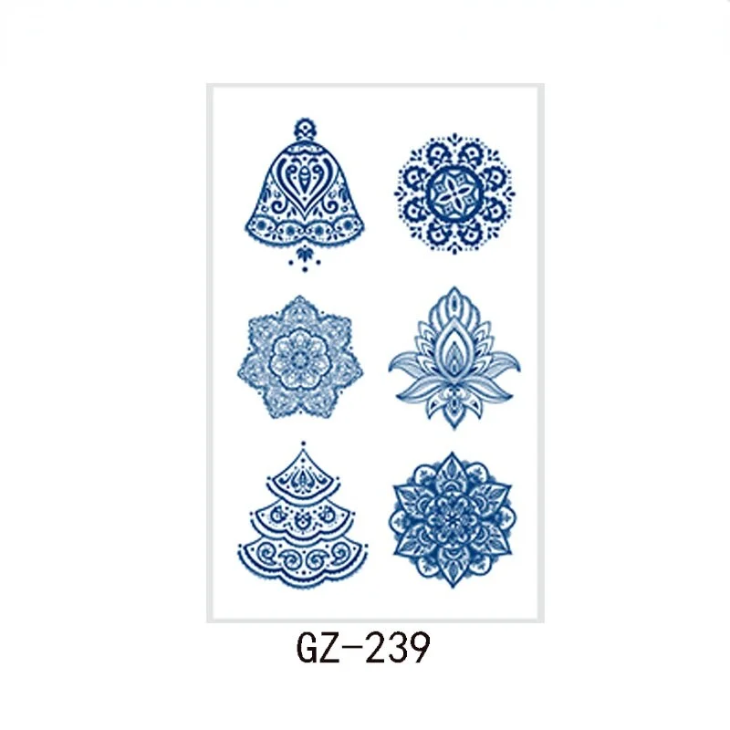 Net Red Herbal Juice Tattoo Sticker Semi-permanent Waterproof Sweat Resistant Tattoo Masking Scar Tattoo Sticker