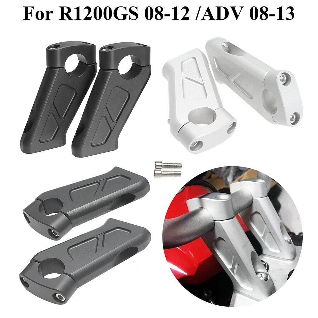 Handlebar Risers For R1200GS 08-12 /ADV 08-13 Height Up Mounts