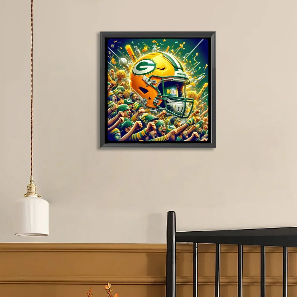 Diamond Painting - Full Round Drill - Green Bay Packers(Canvas|40*40cm)