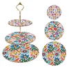 3 Tier Acrylic Mandala Diamond Painting Cake Snack Stand for Afternoon Tea