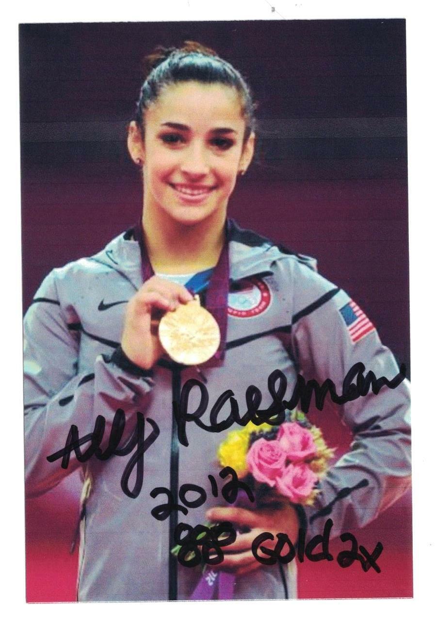 Aly Raisman Signed Autographed 4x6 Photo Poster painting Olympic Gymnast B