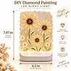 DIY Diamond Art LED Night Light &ndash; Light-Up Table Decor, Double-Sided Printed DIY Crystal Pearl Painting Decoration for Holiday & Gifts(Flower)