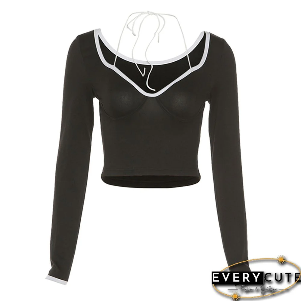 E-girl Harajuku T-shirt 90s Women Vintage Top Y2K Aesthetic Summer Autumn Slim Fit Tees Tops Streetwear Gothic Punk