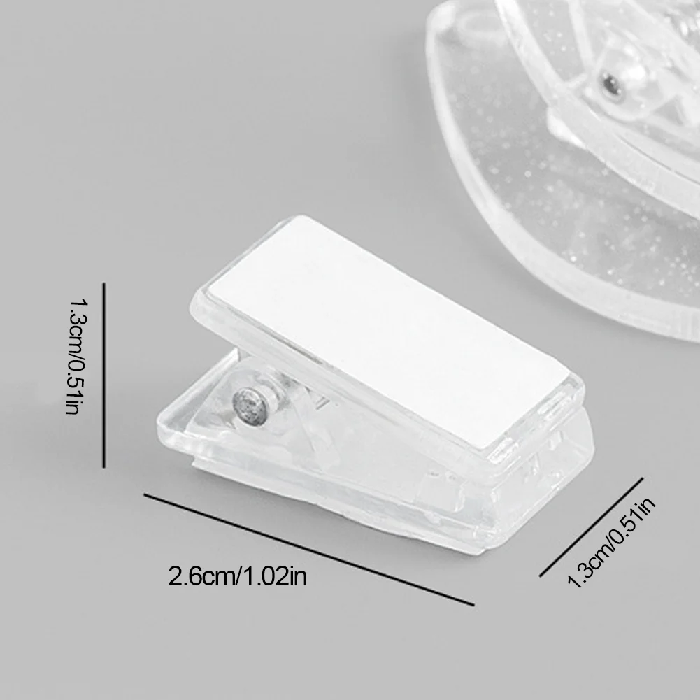 6pcs DIY Heart Acrylic Diamond Painting Sticky Clips for Poster Photo Light