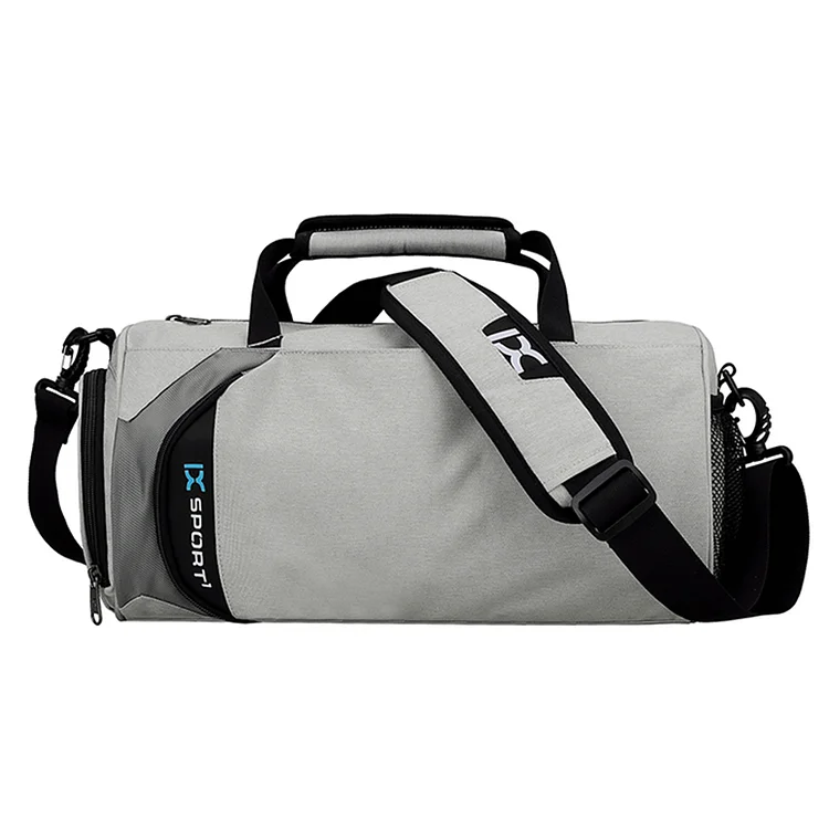 Polyester Sports Bag Large Capacity Sports Backpack for Men Women (Light Grey)