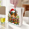 Acrylic Christmas Cow Double Sided Diamond Painting Paper Towel Holder
