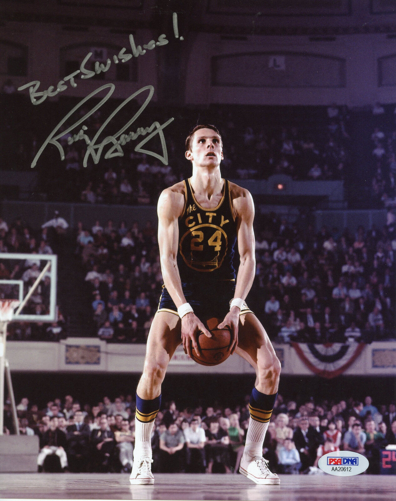 Rick Barry 8x10 Photo Poster painting Signed Autographed Auto PSA DNA HOF