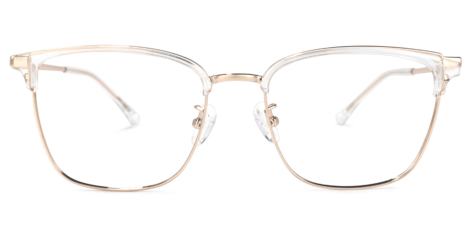 Natalia Gold Rechteckig Brille Gold