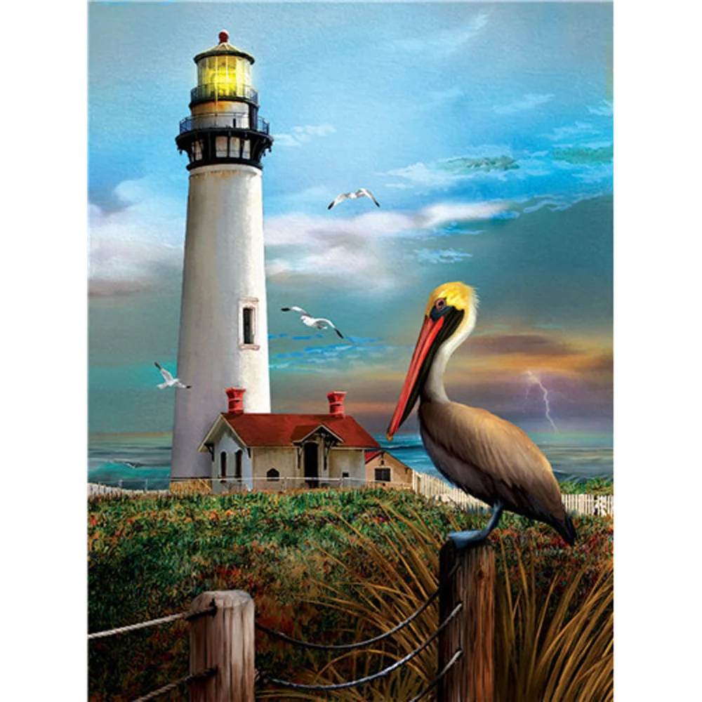 Diamond Painting - Full Round/Square Drill - Lighthouse(30*40 - 50*60cm)