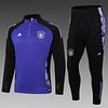 Joyfball 2024/2025 Germany Half-Pull Training Suit Purple Football Shirt 1:1 Thai Quality