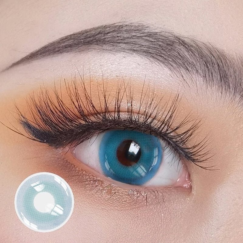 Pixie Prescription Yearly Contact Lenses  Green/Blue 14.5mm