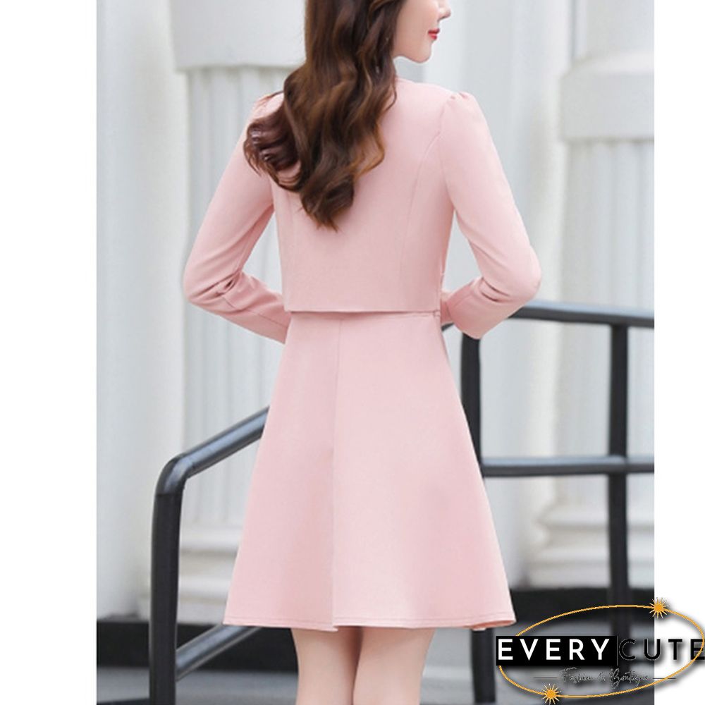 Shorts Set Outfit Womens Clothing Women Office Wear Long Dress Suits Pink Yellow Green