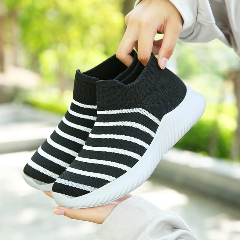 Women Comfortable Walking Shoes  Memory Foam Lightweight Sports Shoes  Slip on Sock Sneakers
