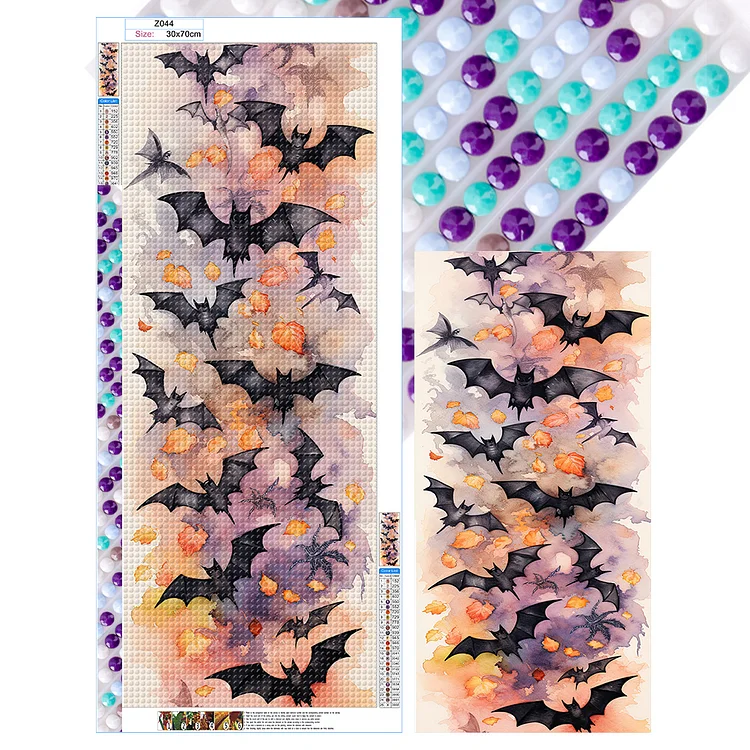 Halloween Bat - Full Round - Diamond Painting(30*70cm)