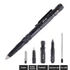 Black Technology Multifunctional Tactical Pen Fire Stick | Knife | Whistle | Compass | Window Breaker | Flashlight | Ballpoint Pen Portable Outdoor Self-Defense Supplies Wilderness Survival Equipment