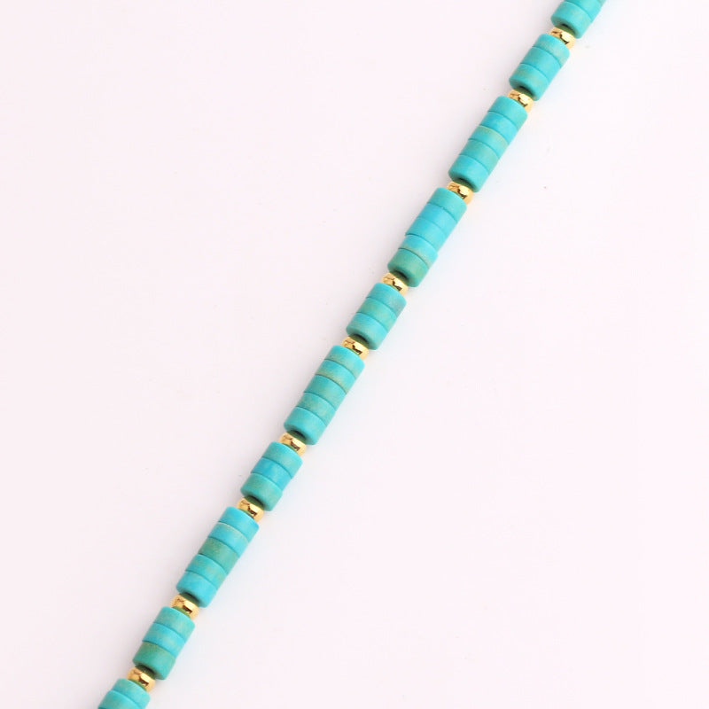 Street Round Geometric Copper Electroplating Necklaces