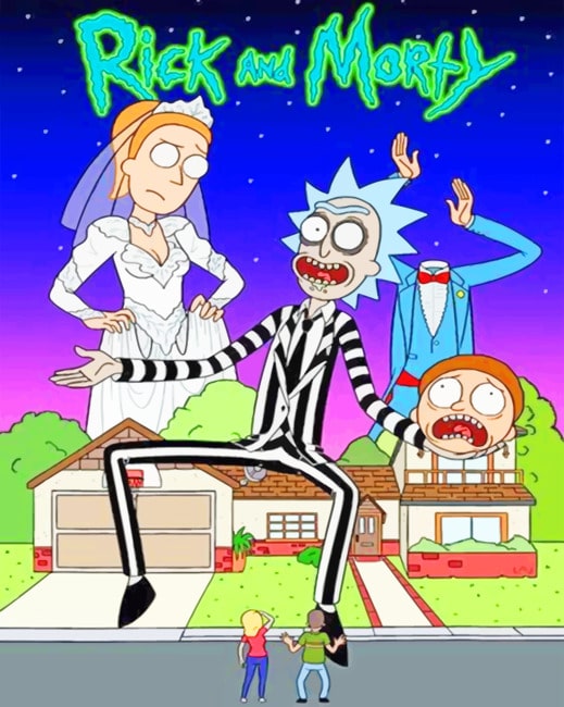 

Rick And Morty Halloween – Paint By Numbers - 40*50CM, 501 Original