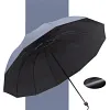 💥☔Grand Parapluie Pliable R&eacute;sistant au Vent &agrave; 12 Baleines
