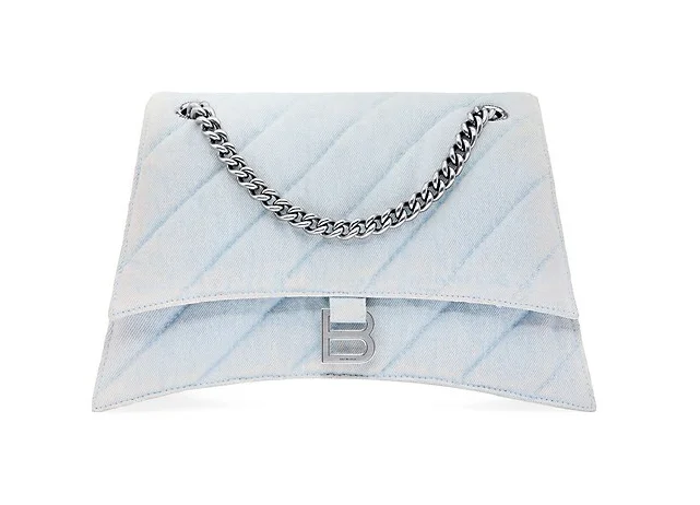 Balenciaga Crush Medium Chain Bag Quilted Denim 5 out of 5 Customer Rating