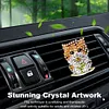 (US Local)Diamond Painting Car Aromatherapy Vent Clip Bling Air Vent Decorations (D)