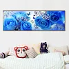 Blue Rose  - Partial Round Diamond Painting(80x40cm)