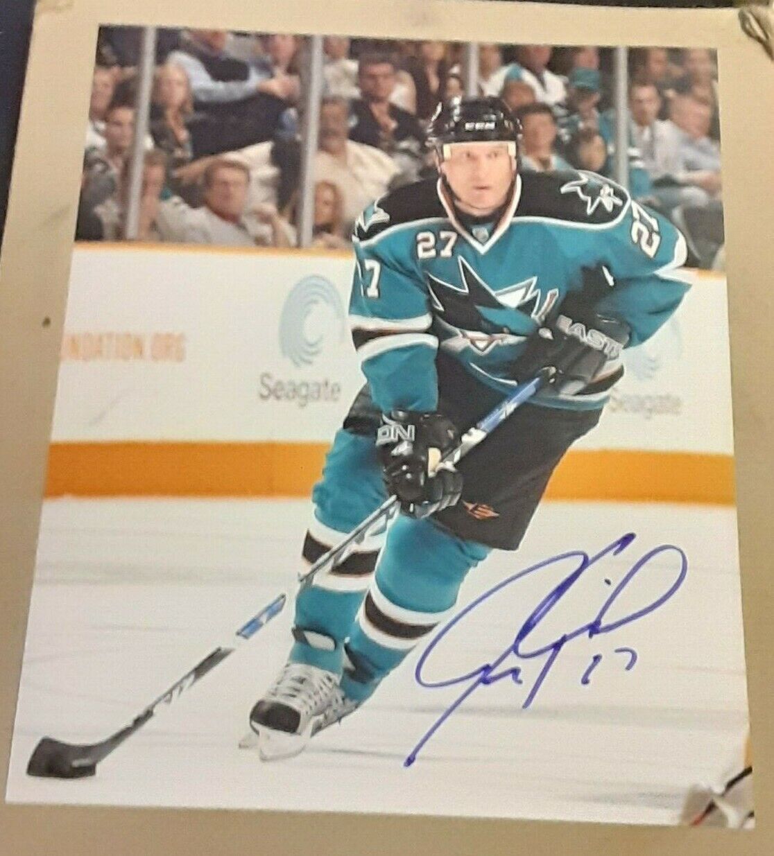 JEREMY ROENICK SAN JOSE SHARKS HOCKEY SIGNED AUTOGRAPHED 8X10 Photo Poster painting COA NHL 2