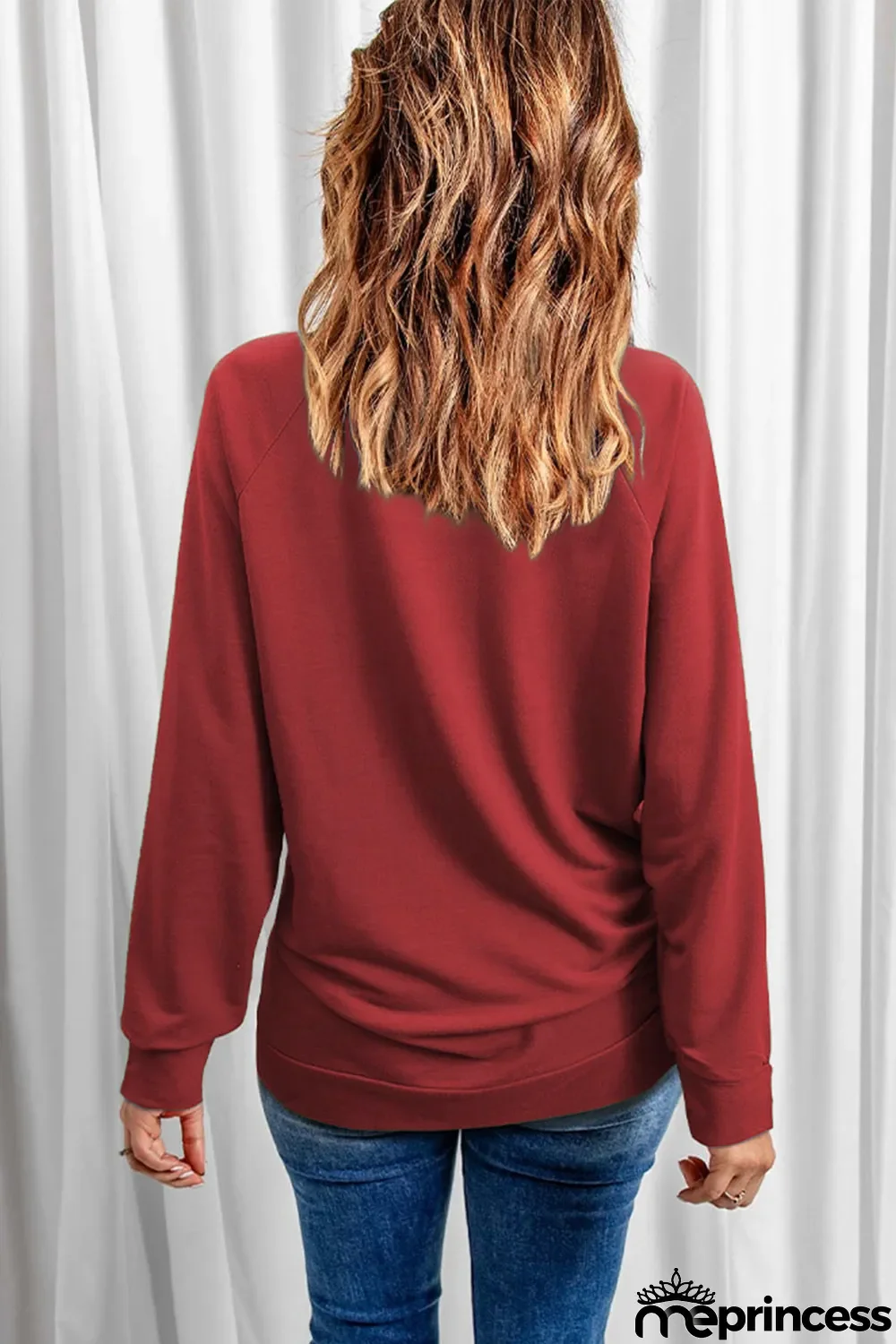 Red xoxo Heart Pattern Print Valentines Sweatshirt