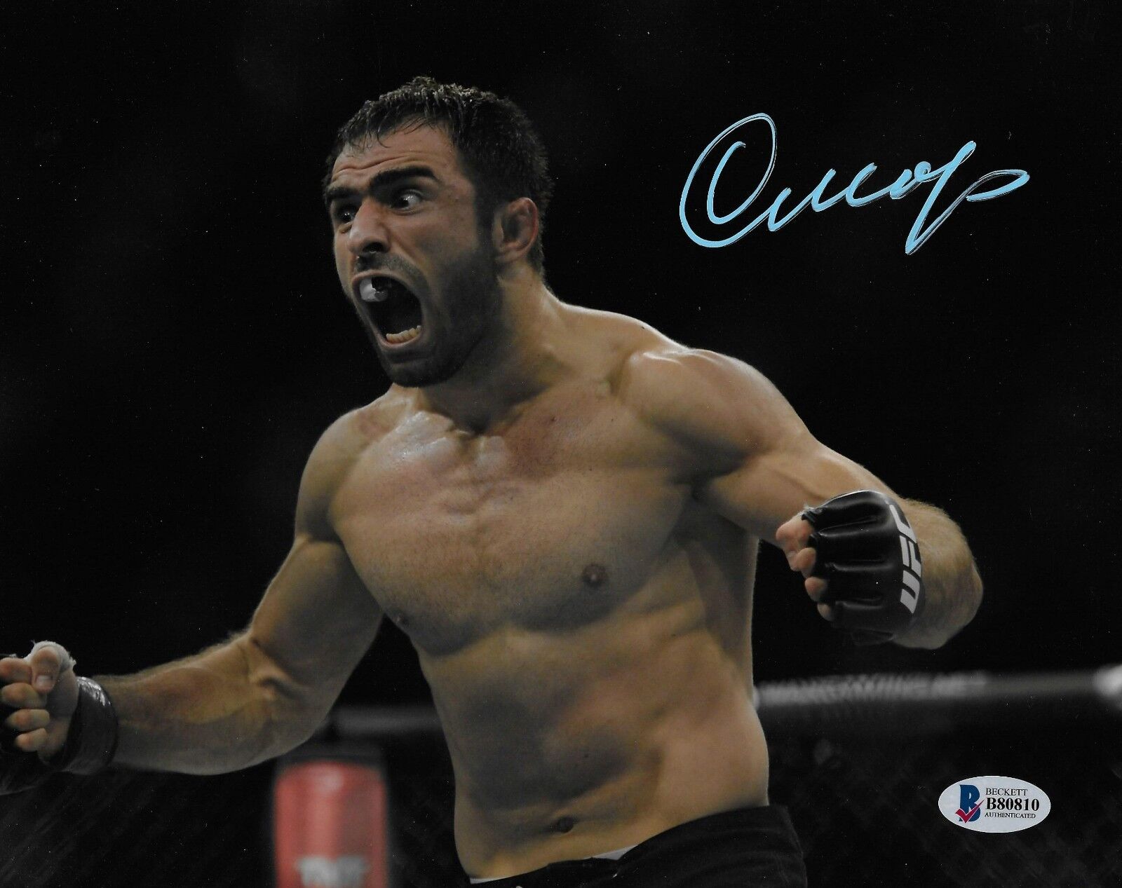 Omari Akhmedov Signed 8x10 Photo Poster painting BAS Beckett COA UFC Picture Autograph 182 Fight