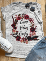 Good Vibes Flower T-shirt