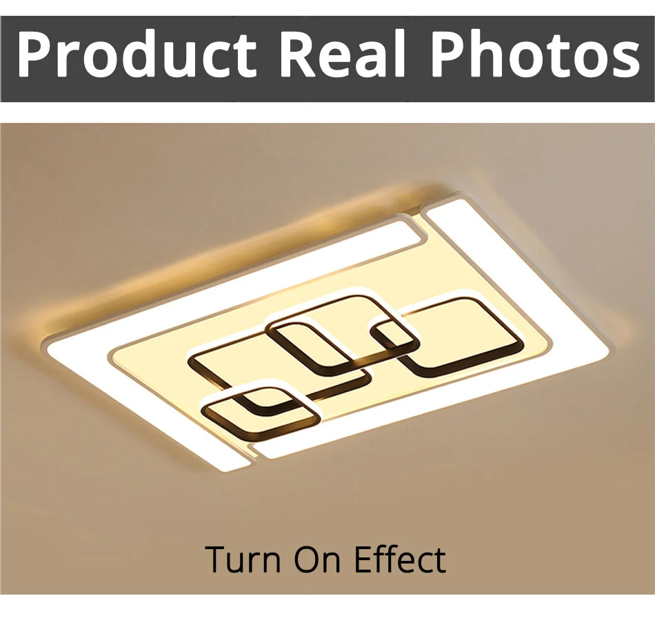 Modern LED Ceiling Lamp Fixture For Living Room Touch Remote Control Dimming For Dining Room Bedroom Lights fixture Iron Body