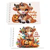 2 Pack Autumn Yak DIY Diamond Art Spiral Notebook Kit 80 Pages No Lines