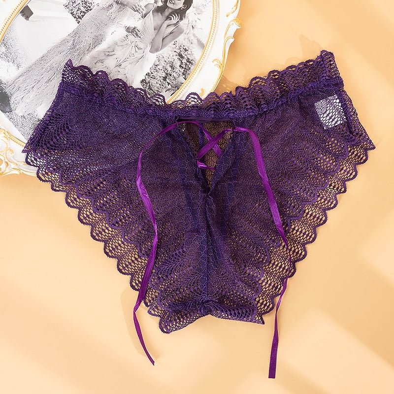 Sexy Lace Panties Women Transparent Low-Waist Plus Size Underpant Hollow Out Female Seamless Underwear 2022 Lingerie M-XXL