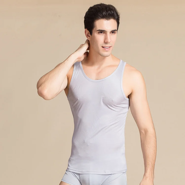 Men's Mulberry Silk Tank Top/Vest
