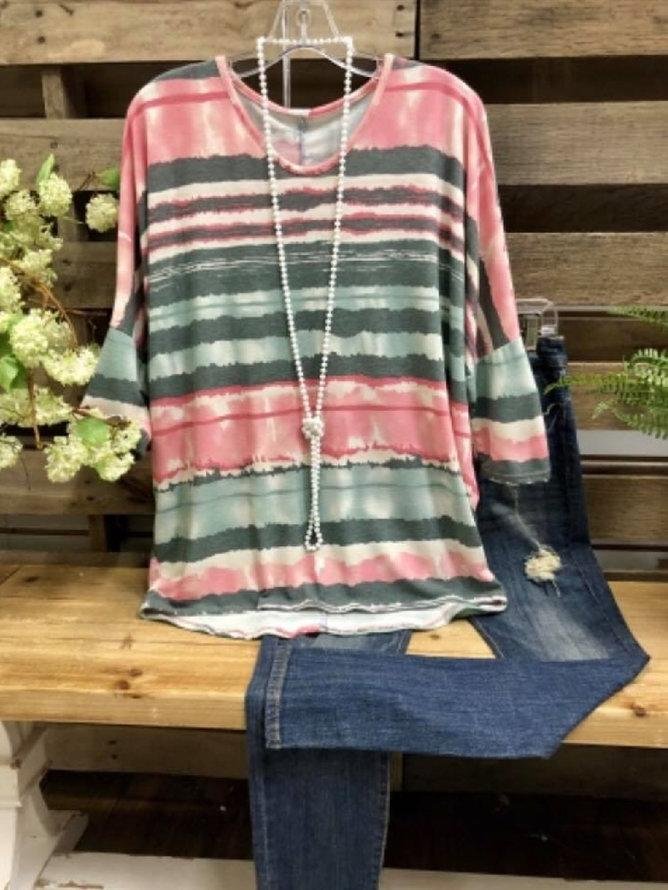 Green Casual Floral-Print Shirts & Tops