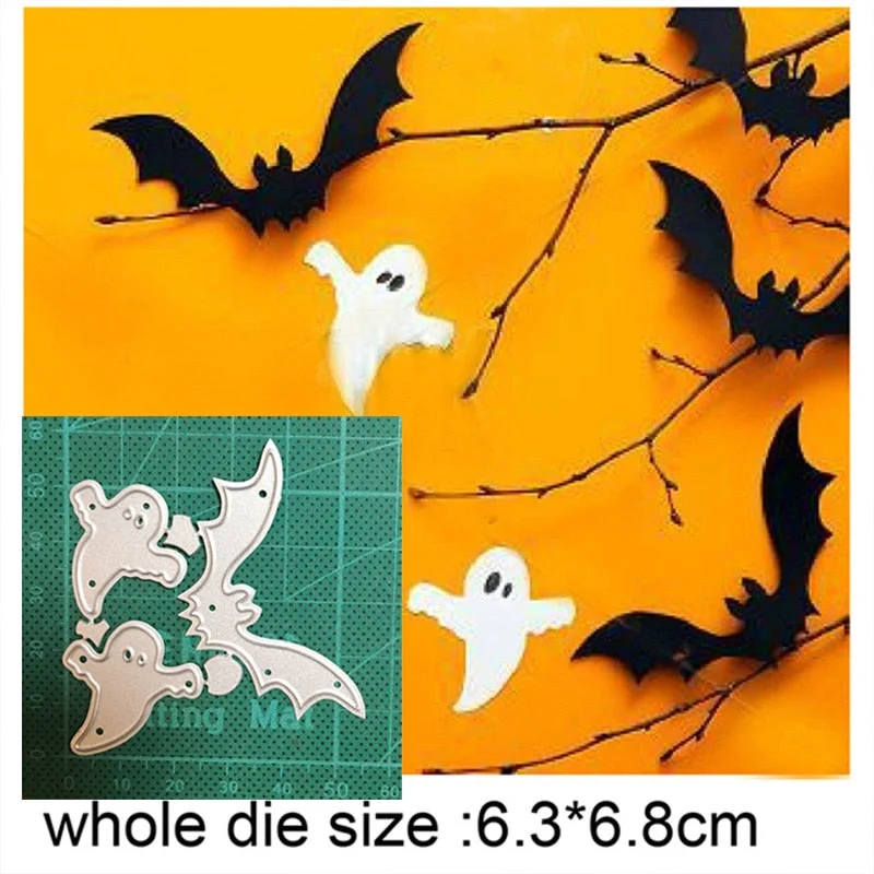 2021 New Cutting Metal Dies For Halloween Witch Cat Do It Yourself Stamps Card Gift Decoration Paper Craft Supplies