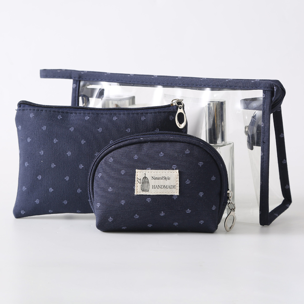 

Transparent PVC Cosmetic Storage Bag, Blue, 501 Original