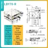 Precision micro-adjustment XY axis displacement platform, stainless steel LBX/LBY-40/50/60/70/80/100 manual slide