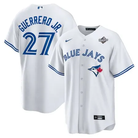 Youth Toronto Blue Jays #27 Vladimir Guerrero Jr.  White 2025 World Series Limited Jersey