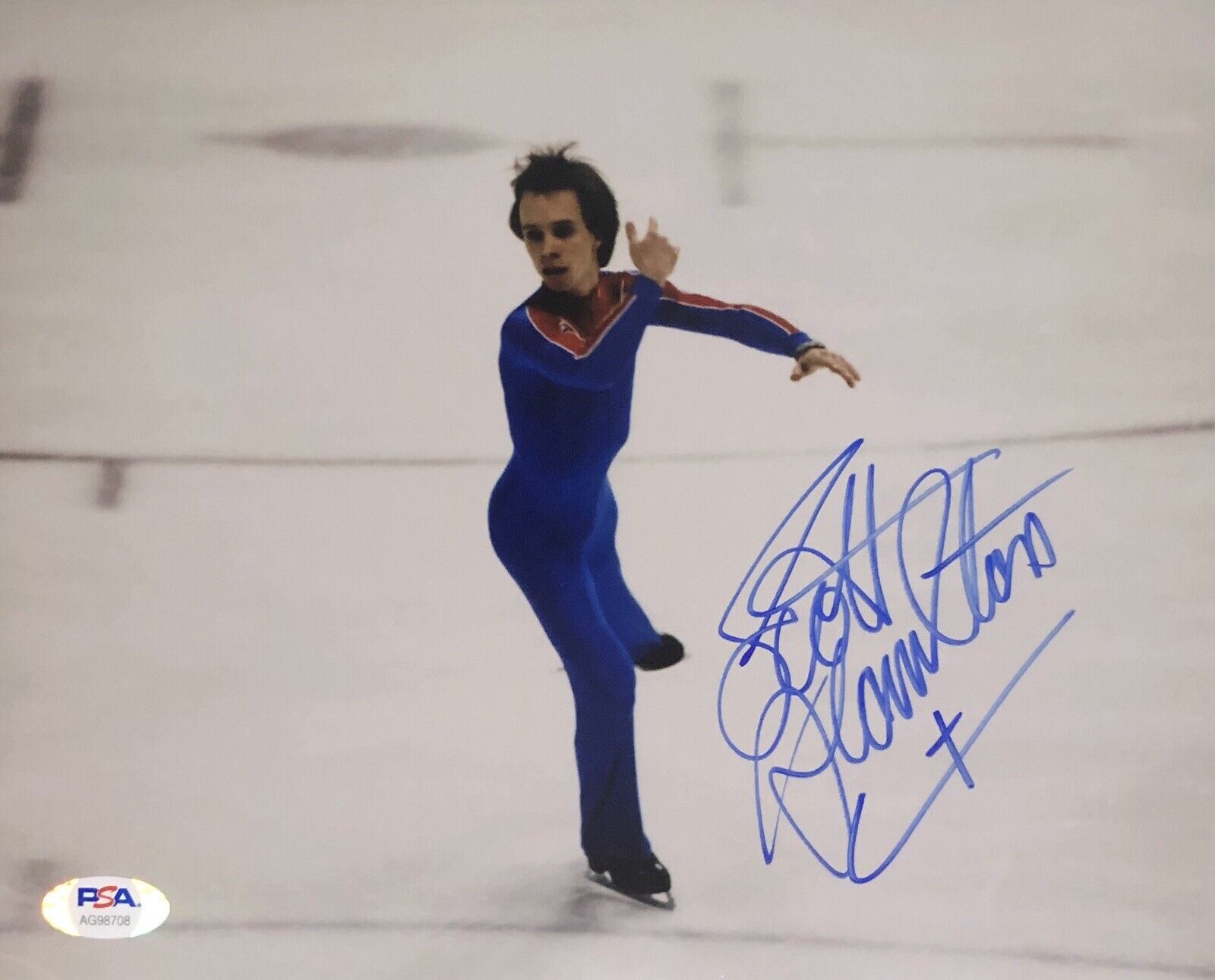 Scott Hamilton Signed Autographed US Figure Skating 8x10 Photo Poster painting Psa/Dna