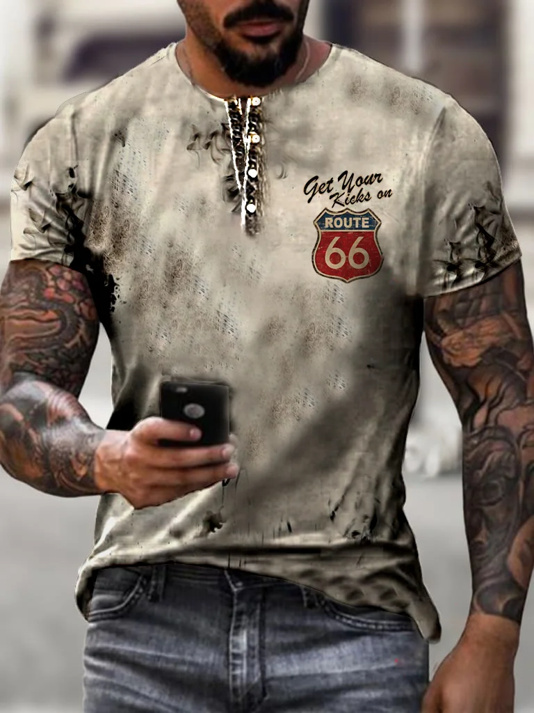 Retro 66 road T-shirt / [viawink] /