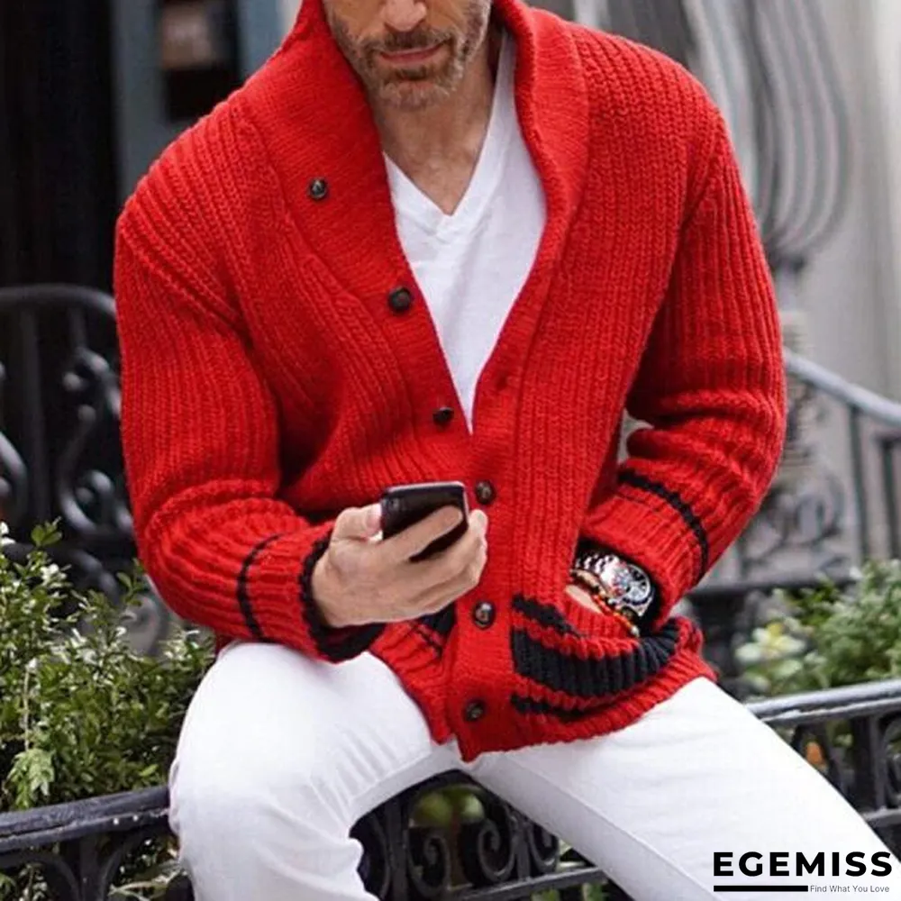 Casual Solid Color Half-turtleneck Button Sweater Men | EGEMISS