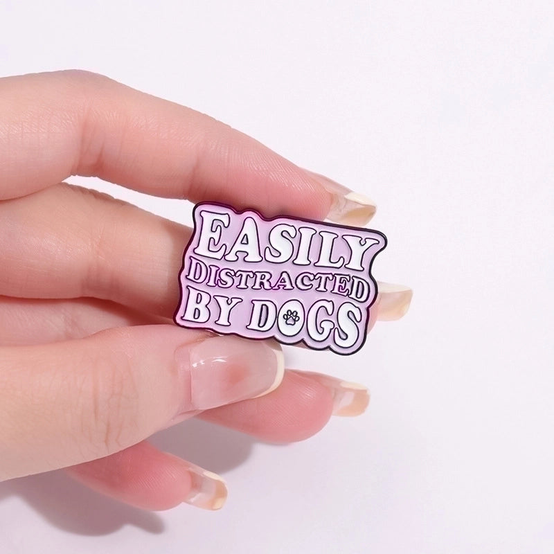 Cartoon Style Cute Letter Alloy Stamping Stoving Varnish Plating Unisex Brooches