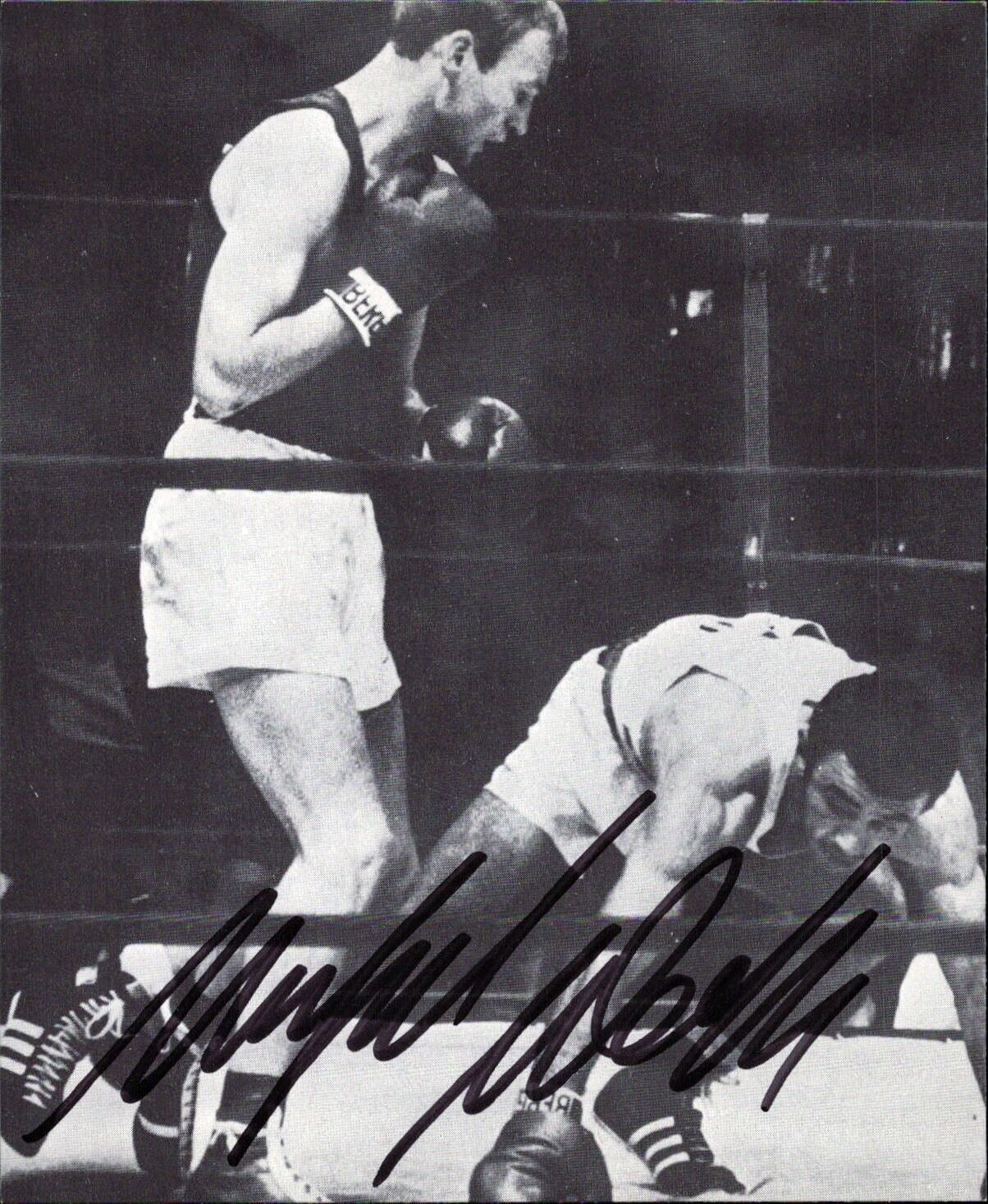 Manfred Wolke Boxing Original Autograph Cardboard Photo Poster painting Deduction (W-8659