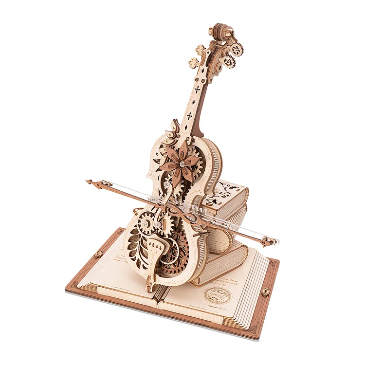 ROKR Magic Cello Mechanical Music Box 3D-Holzpuzzle AMK63