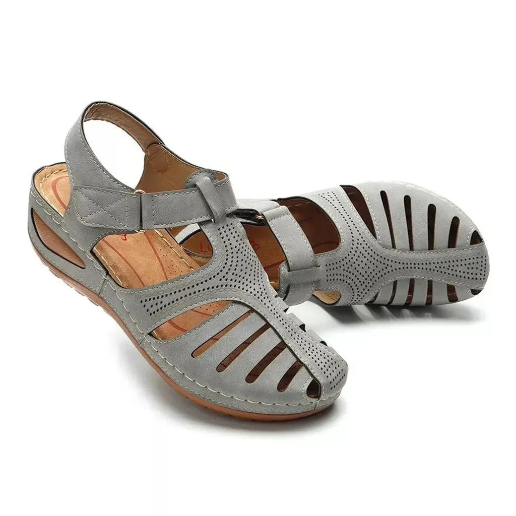 Women's Sandals Summer Ladies Girls Comfortable Ankle Hollow Round Toe ...